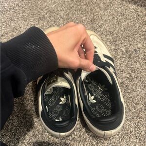 Adidas Classic Black and Cream Shoes